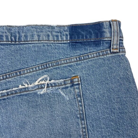 NWT ABERCROMBIE & FITCH High Rise Mom Cut Off Denim Short Sz 22 - Picture 8 of 8